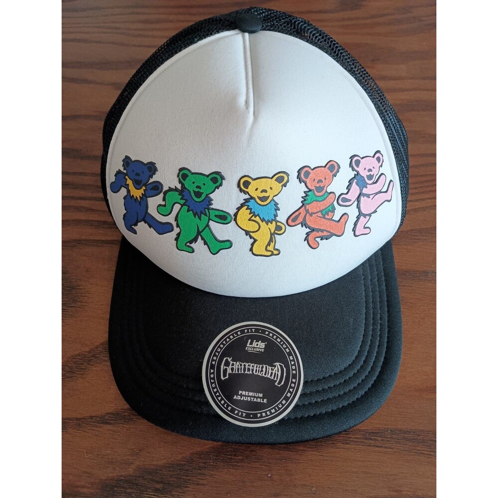 Grateful Dead Dancing Bears SnapBack Trucker Hat Cap Adjustable By Lids